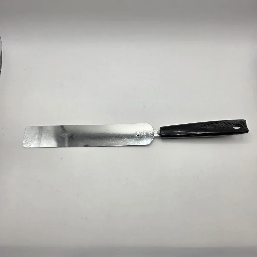 EKCO USA Vintage Offset Spatula Black Handle Stainless Steel Icing Knife 12.5 in